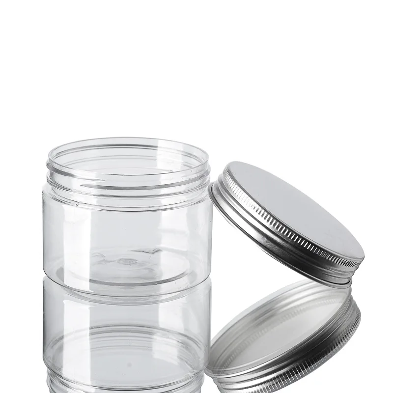 20Pcs 30/50/60/80/120/150ml Storage Jars With Lids Aluminum Round Canister Empty Plastic Cosmetic Jars Food Travel Bottle Pot