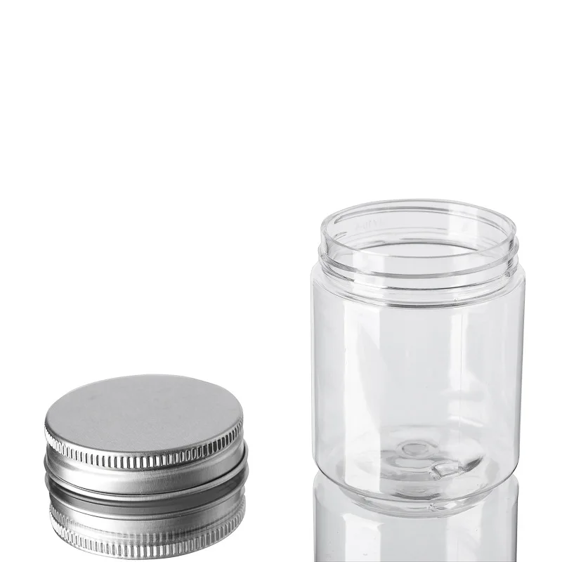 20Pcs 30/50/60/80/120/150ml Storage Jars With Lids Aluminum Round Canister Empty Plastic Cosmetic Jars Food Travel Bottle Pot