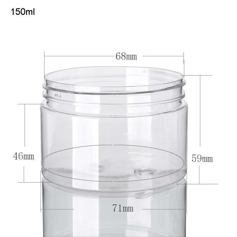 20Pcs 30/50/60/80/120/150ml Storage Jars With Lids Aluminum Round Canister Empty Plastic Cosmetic Jars Food Travel Bottle Pot