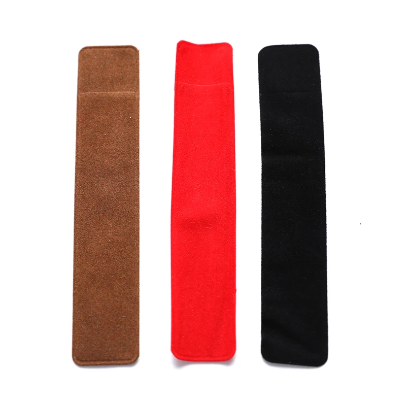 5/10Pcs Velvet Pen Pouch Fountain Pen Case Single Pencil Bag Retro Fountain Pen Holder