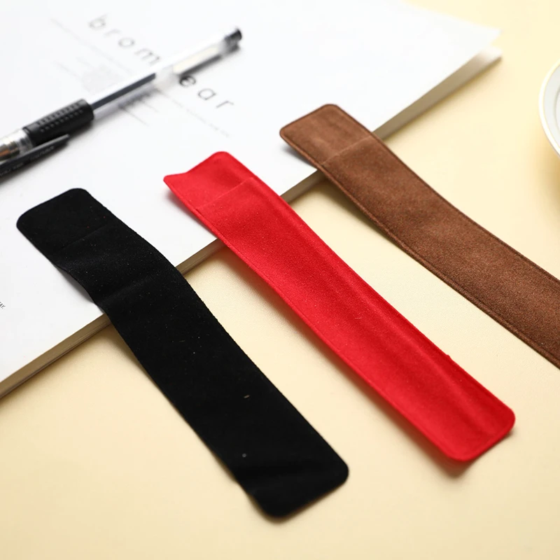 5/10Pcs Velvet Pen Pouch Fountain Pen Case Single Pencil Bag Retro Fountain Pen Holder