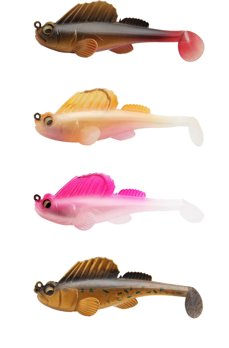 1pcs 14g 8.5cm Fishing Lure Soft Bait Jig Dark Sleeper Swimbaits Soft Lure Fishing Pike Lure bass Shad for Fishing Perch
