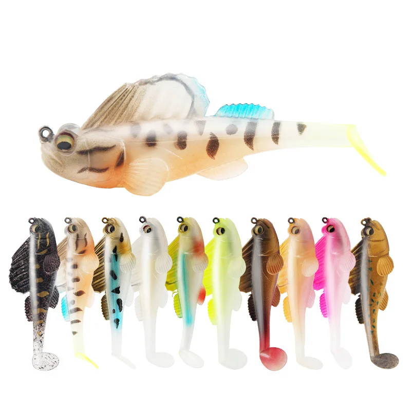 1pcs 14g 8.5cm Fishing Lure Soft Bait Jig Dark Sleeper Swimbaits Soft Lure Fishing Pike Lure bass Shad for Fishing Perch