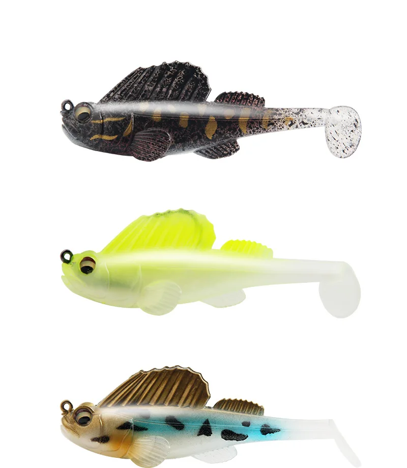 1pcs 14g 8.5cm Fishing Lure Soft Bait Jig Dark Sleeper Swimbaits Soft Lure Fishing Pike Lure bass Shad for Fishing Perch