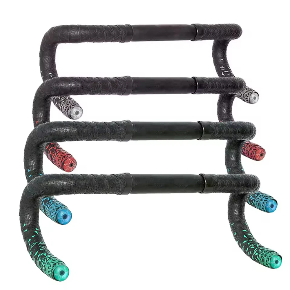 Road Bike Bar Tape Gradient Color Handlebar Tapes EVA/PU Soft Anti-Vibration Wrap Tape Durable Bar Bartape