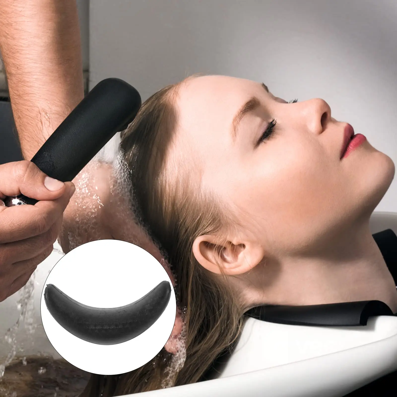Salon Silicone Hair Washing Sink Cushion Shampoo Gel Neck Cushion Hair Cleaning Headrest Pillow Barbershop Use Shampoo Tool
