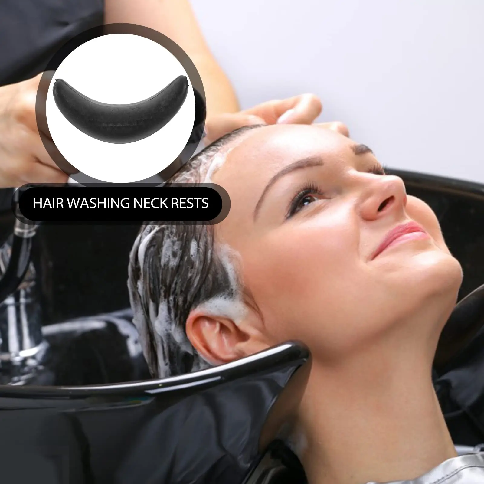 Salon Silicone Hair Washing Sink Cushion Shampoo Gel Neck Cushion Hair Cleaning Headrest Pillow Barbershop Use Shampoo Tool
