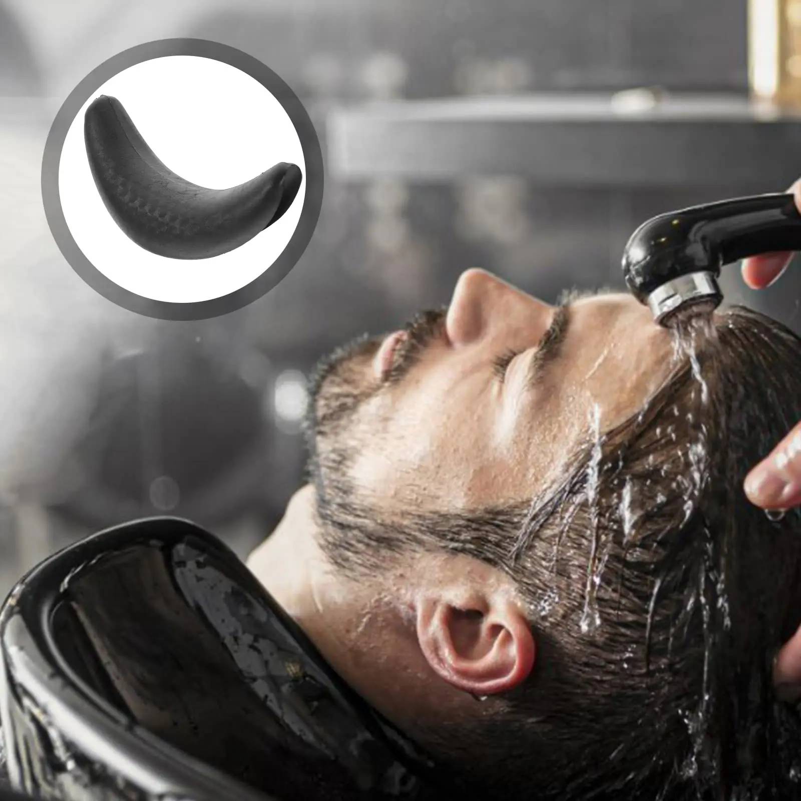 Salon Silicone Hair Washing Sink Cushion Shampoo Gel Neck Cushion Hair Cleaning Headrest Pillow Barbershop Use Shampoo Tool