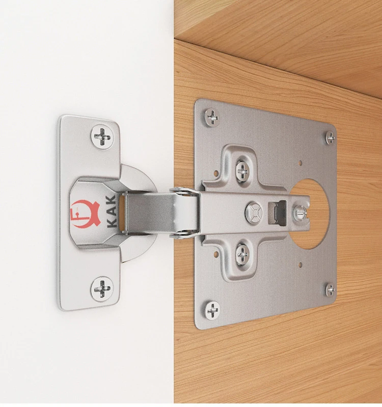 KAK Stainless Steel Cabinet Hinge Repair Plate 1-8 Pack Door Hinge Mounted Plate with Screws Furniture Hardware Accessories