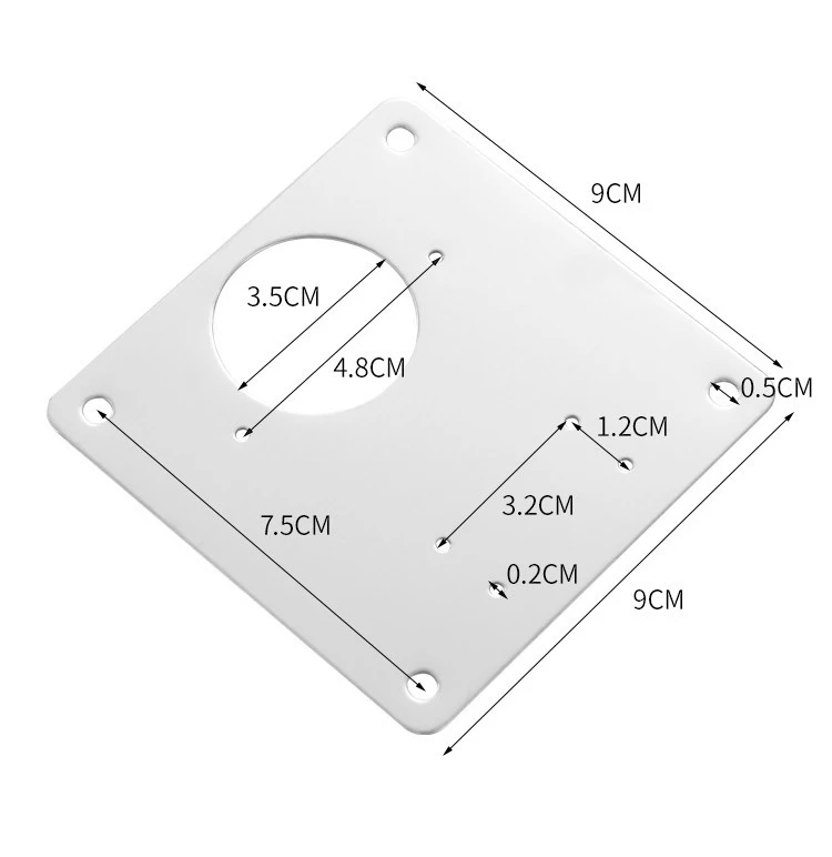 KAK Stainless Steel Cabinet Hinge Repair Plate 1-8 Pack Door Hinge Mounted Plate with Screws Furniture Hardware Accessories