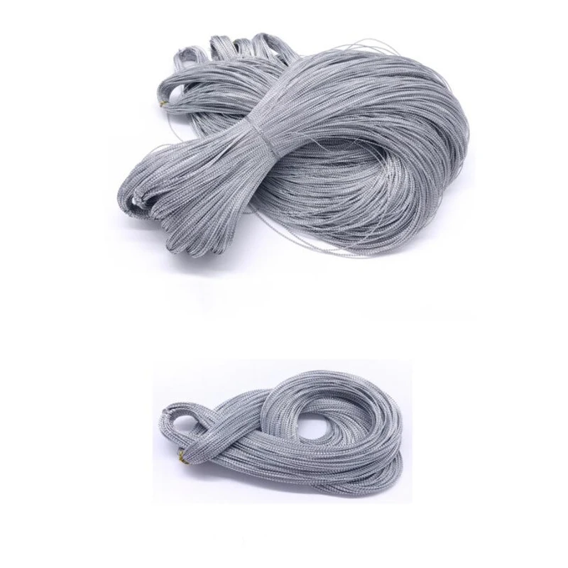 100m 1mm Rope Gold Silver Cord Gift Packaging String Metallic Jewelry Thread Cord Tag Line Bracelet Making Labels Mark Lanyard