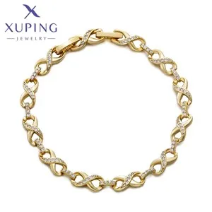Xuping Jewelry Fashion Hot Sale Square Stone Hoop Earring with Gold Color for Women Party Gift S00145499