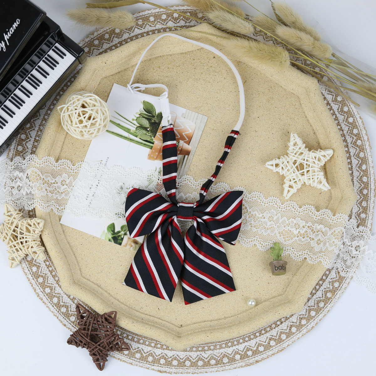 33*6cm/13*13cm JK Ties Women Plaid Neck Tie Girls Japanese Style for Jk Uniform Cute Necktie Plaid Uniform School Accessories