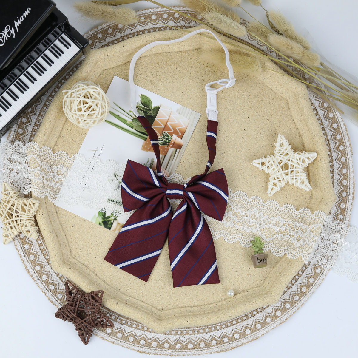 33*6cm/13*13cm JK Ties Women Plaid Neck Tie Girls Japanese Style for Jk Uniform Cute Necktie Plaid Uniform School Accessories