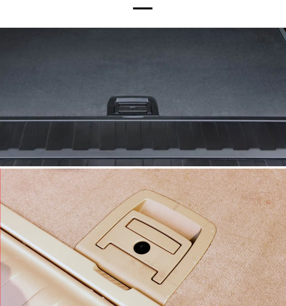 For BMW F15 F16 Car Trunk Tail Cover Bottom Plate Mat Floor Carpet Handle Spare Tire Cover Lock Replace For BMW X5 X6 2014-2019