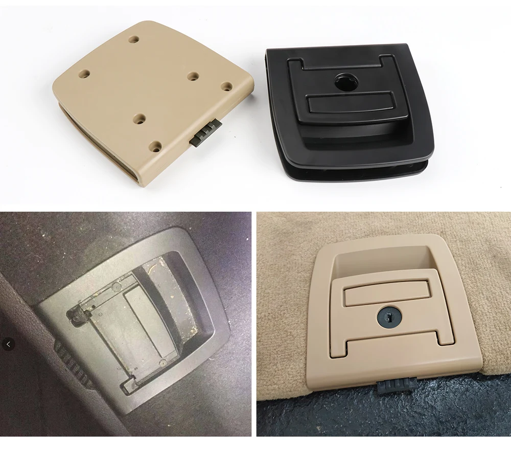 For BMW F15 F16 Car Trunk Tail Cover Bottom Plate Mat Floor Carpet Handle Spare Tire Cover Lock Replace For BMW X5 X6 2014-2019