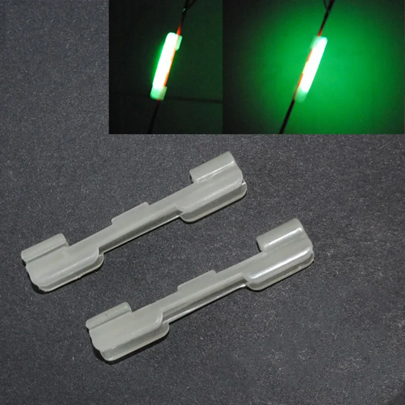 8pcs Luminous Lightstick Holder NEW Night Fishing Rod Tip Light Holder Clip Used on Fishing Rod for Chemical Light Stick J308