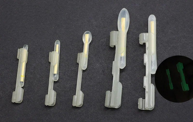 8pcs Luminous Lightstick Holder NEW Night Fishing Rod Tip Light Holder Clip Used on Fishing Rod for Chemical Light Stick J308