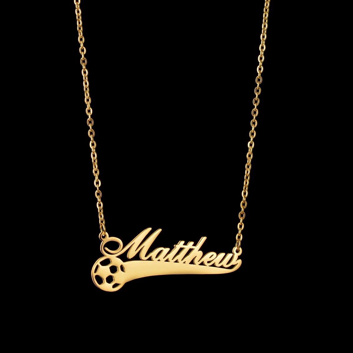 Atoztide New Custom Name Necklaces Personalized Fashion Stainless Steel Bottom Decoration Pendant Heart Letter for Women Jewelry