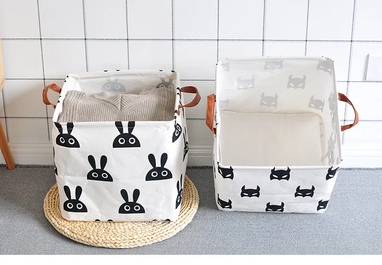 Folding Storage Basket For Kids Toys Organizer Storage Box Toys Basket Sundries Laundry Basket Storage Organizer Box Containers