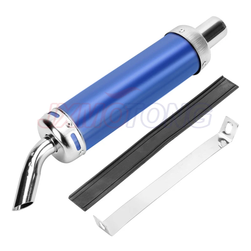 Style Design Universal Metal 28MM Racing Motocross Black Exhaust Muffler 2 Stroke Motorcycle Exhaust Pipe Muffler