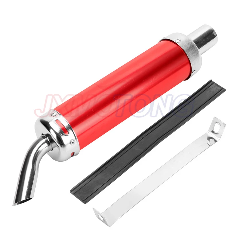 Style Design Universal Metal 28MM Racing Motocross Black Exhaust Muffler 2 Stroke Motorcycle Exhaust Pipe Muffler