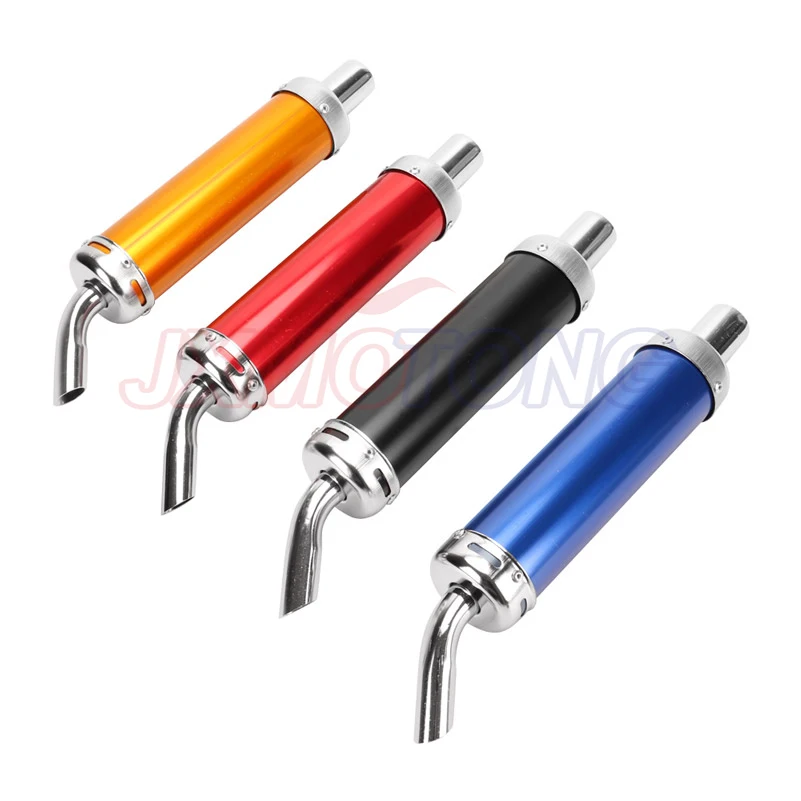 Style Design Universal Metal 28MM Racing Motocross Black Exhaust Muffler 2 Stroke Motorcycle Exhaust Pipe Muffler