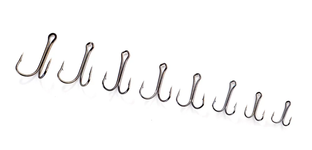 FTK 20PCS Fishing Hooks High Carbon Steel Duple Hooks Double Fishing Hooks Barbed Carp Fishhook For Soft Worm Lure