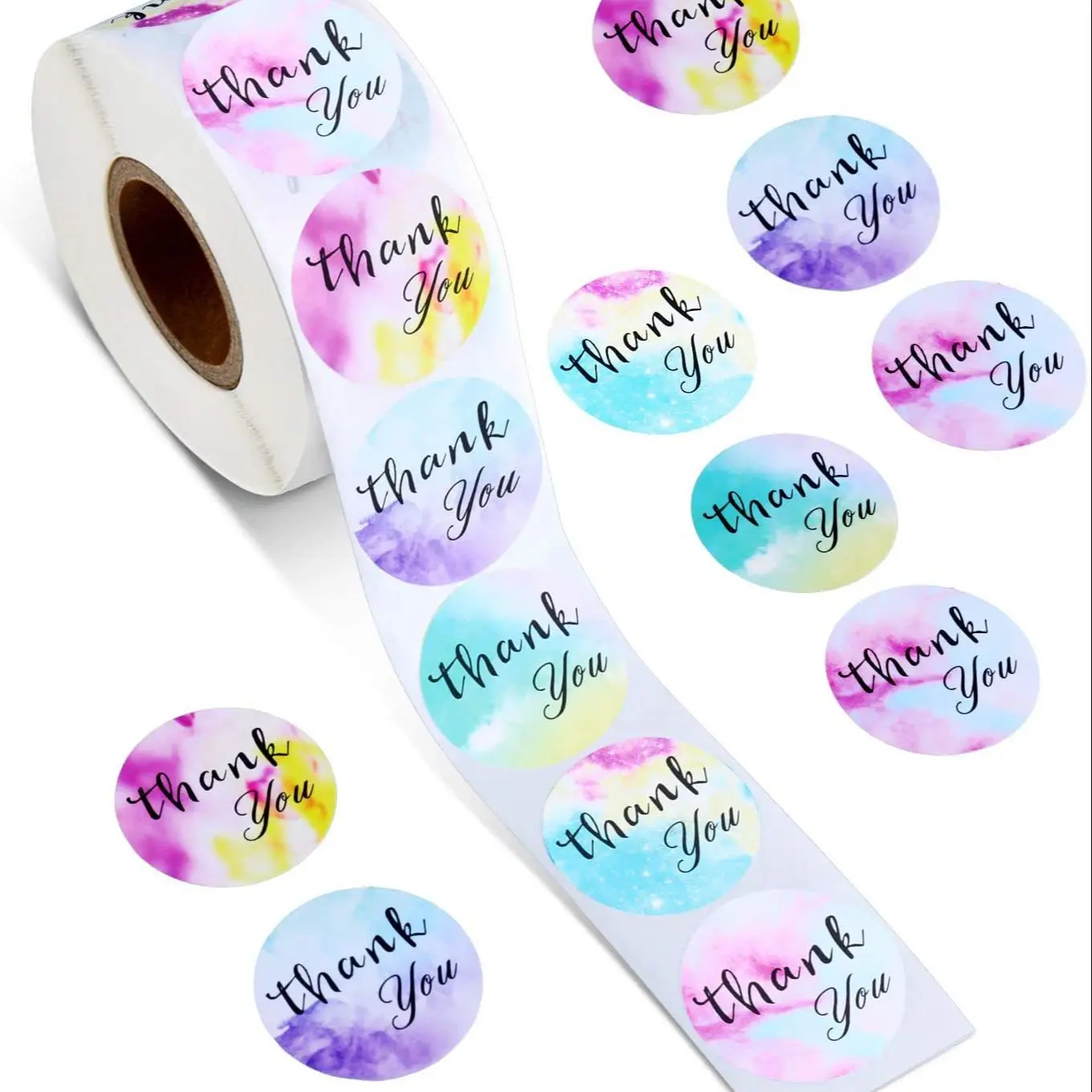 100-500pcs Gold Foil Handmade With Love Stationery Seal Labels 1 inch Sticker for DIY Gift Small Business Packaging Decoration