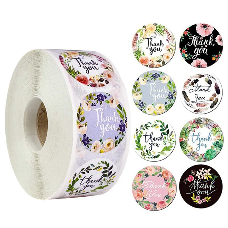 100-500pcs Gold Foil Handmade With Love Stationery Seal Labels 1 inch Sticker for DIY Gift Small Business Packaging Decoration