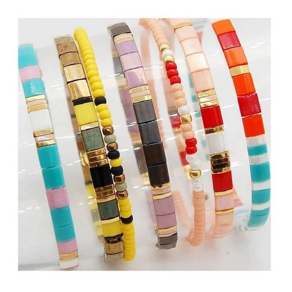Natural Stone Two Hole Hematite Stone Mineral Loose Spacer Beads For Jewelry Making Handmade Diy Bracelet Necklace Earrings Tila