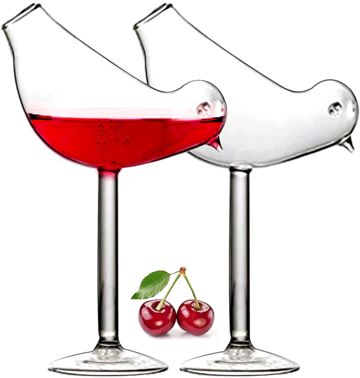 Creative Cocktail Glass - Porcupine Fish/Swan/Rose/Octopus/Bird Design Cocktail Glass, Novelty Drink Cup for KTV Bar Night Party