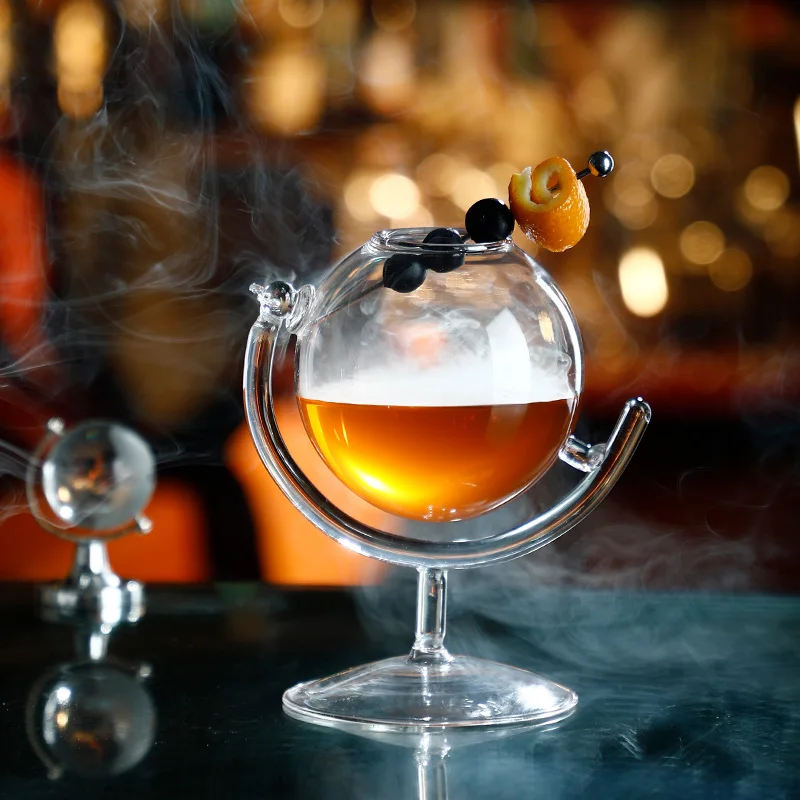 Creative Cocktail Glass - Porcupine Fish/Swan/Rose/Octopus/Bird Design Cocktail Glass, Novelty Drink Cup for KTV Bar Night Party