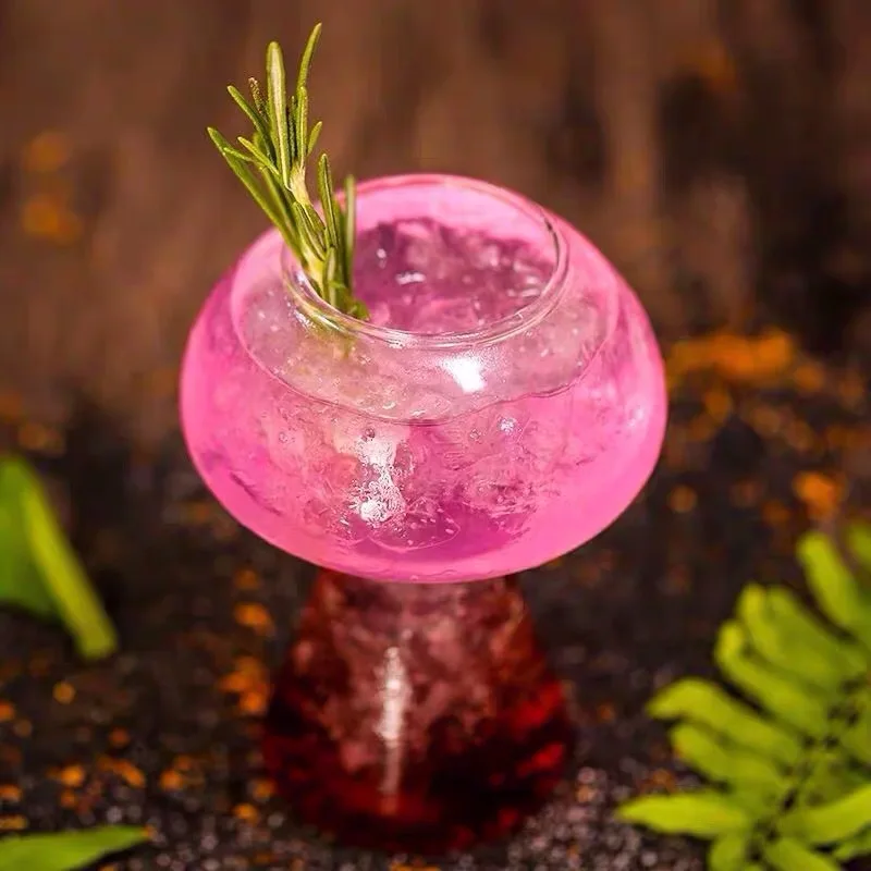 Creative Cocktail Glass - Porcupine Fish/Swan/Rose/Octopus/Bird Design Cocktail Glass, Novelty Drink Cup for KTV Bar Night Party