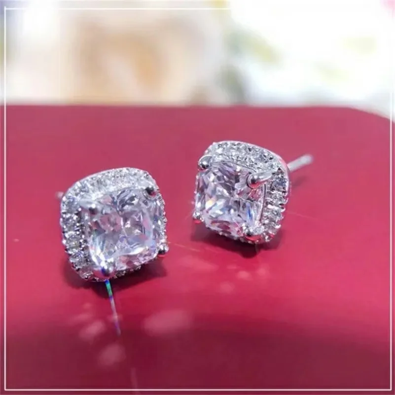 CC Ladies Stud Earrings S925 Silver Needle Yellow CZ Diamant Luxury Fashion Jewelry Party Accessories Ears Brincos CCE643