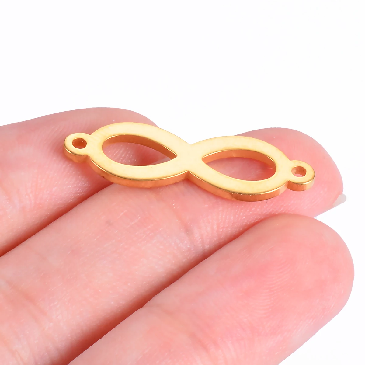 10pcs/lot Love Infinity Symbol DIY Connector Charm Stainless Steel Jewery Making for Necklace Bracelet