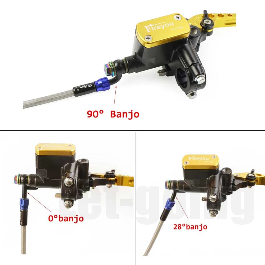 Braided Brake Hose Motorcycle AN3 Hydraulic Clutch Tube Master Cylinder Brake Oil DOT Pipe Reinforced ATV Dirt Pit Racing Bike
