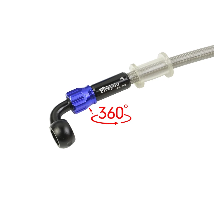 Braided Brake Hose Motorcycle AN3 Hydraulic Clutch Tube Master Cylinder Brake Oil DOT Pipe Reinforced ATV Dirt Pit Racing Bike