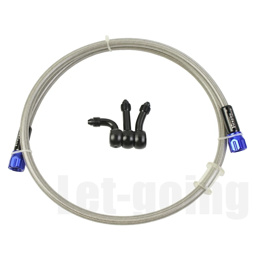 Braided Brake Hose Motorcycle AN3 Hydraulic Clutch Tube Master Cylinder Brake Oil DOT Pipe Reinforced ATV Dirt Pit Racing Bike
