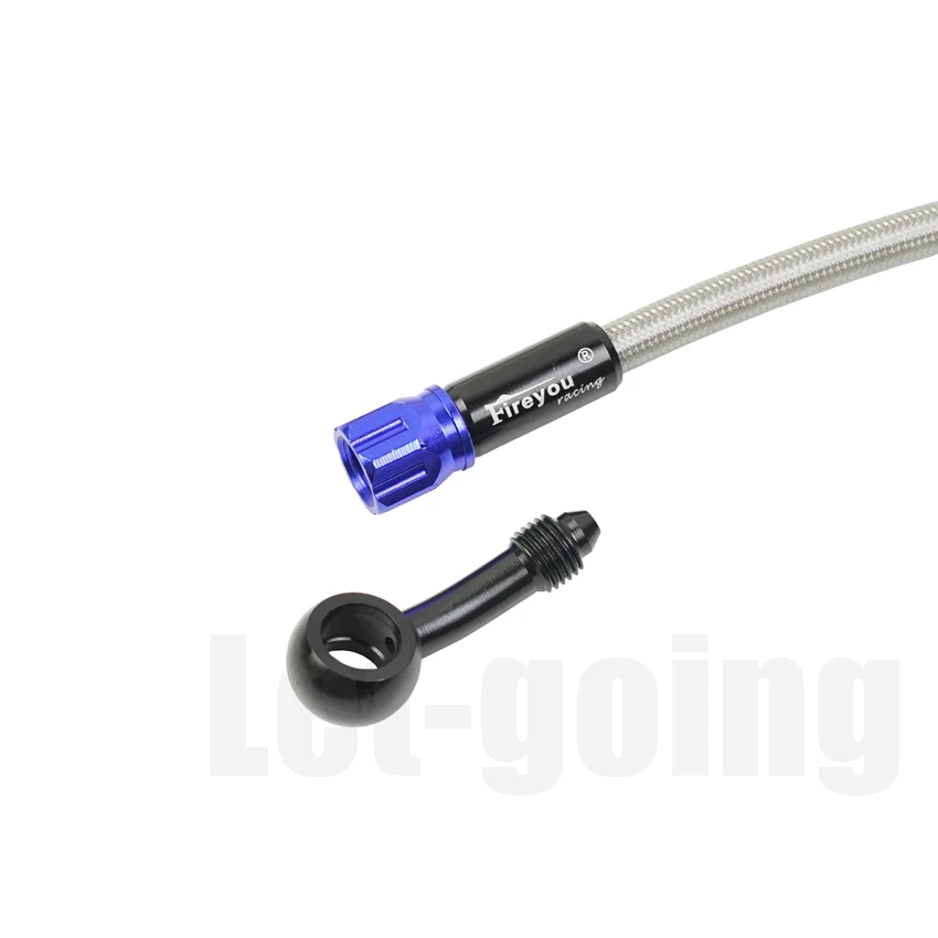 Braided Brake Hose Motorcycle AN3 Hydraulic Clutch Tube Master Cylinder Brake Oil DOT Pipe Reinforced ATV Dirt Pit Racing Bike
