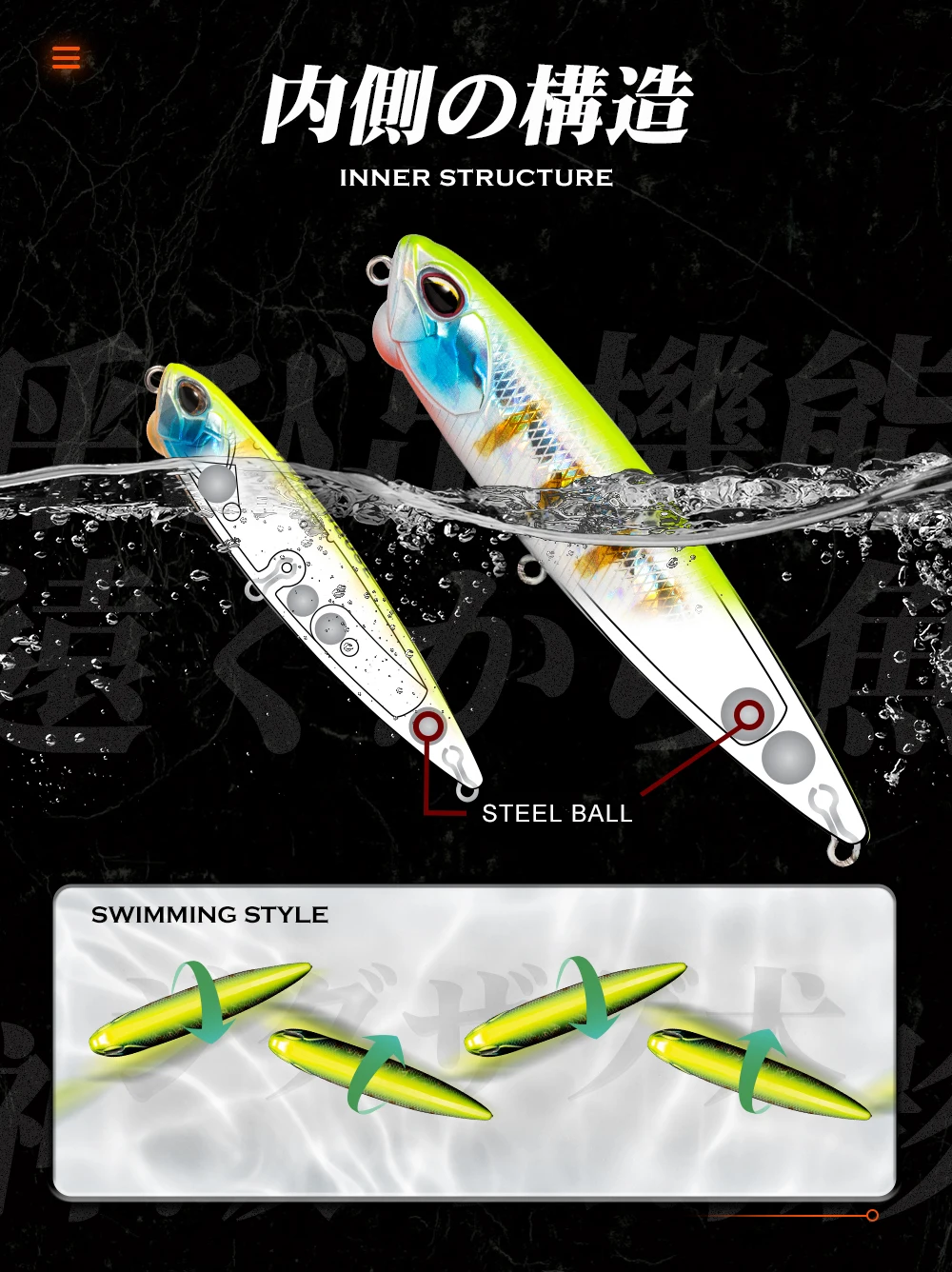 Hunthouse REALIS PENCIL 65/100mm 5.5/14.5g Topwater Fishing Lure Stickbait Top water Swim Crankbait Pesca Artificial Fish Bait