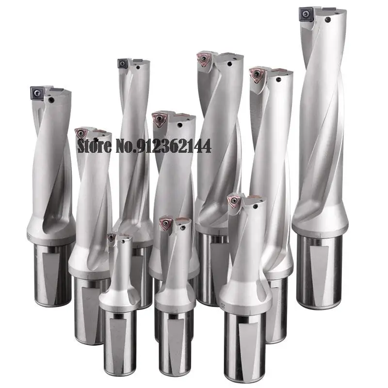 SP Series U Drill Bites Insert Drill Metal Drill Bits 13mm-50mm Depth 2D 3D 4D 5D Indexable U Drill Machinery Lathes CNC Water