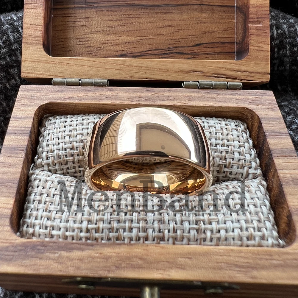 MenBand Classic 10mm Men Tungsten Rings Wedding Band Fashion Jewellery Dome High Polishing Comfort Fit 7-15