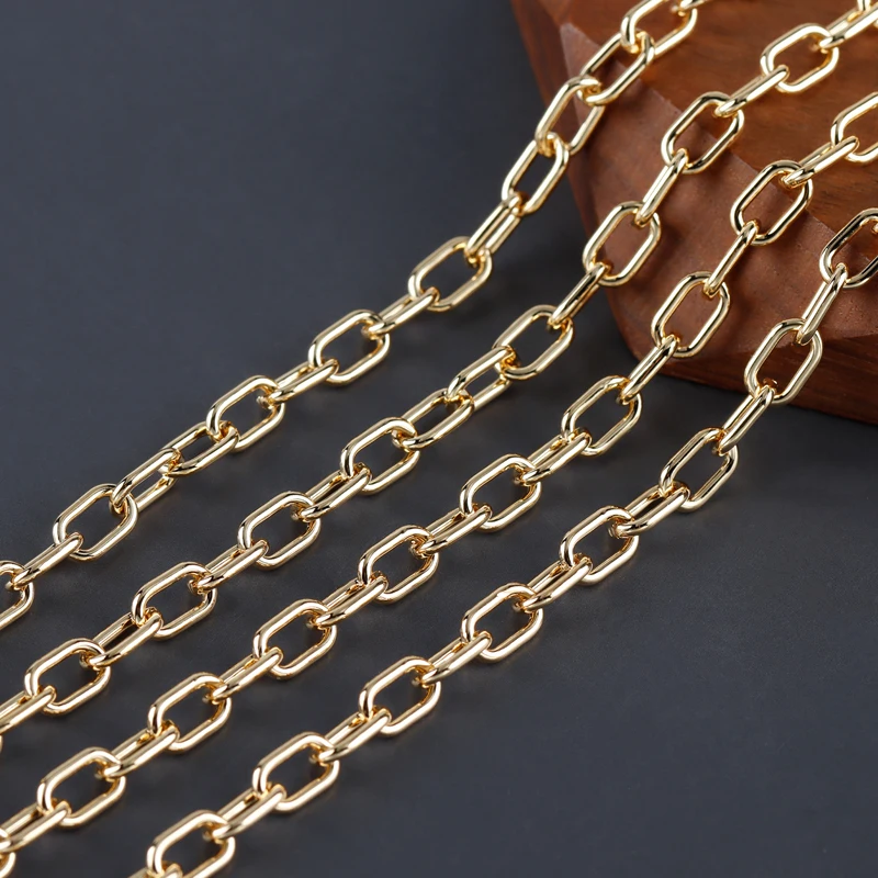 GUFEATHER,1m/lot,C201,diy chain,pass REACH,nickel free,18k gold rhodium plated,copper,charm,diy bracelet necklace,jewelry making