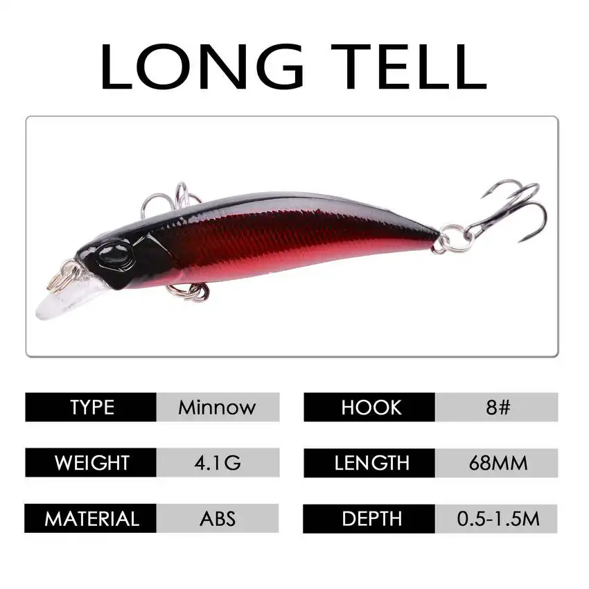 Fishing Lure Kit Fresh/Salt Water  Wobbler Set Crankbaits Isca Artificial Hard Bait Wobblers For Bass Fishing Goods Tackle