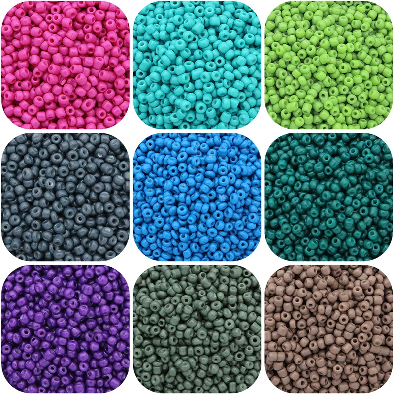 1000Pcs/Bag 3MM Charm Czech Color Glass Seed Beads Round Small Spacer Bead For DIY Handmade Jewel Making Needlework Accessories