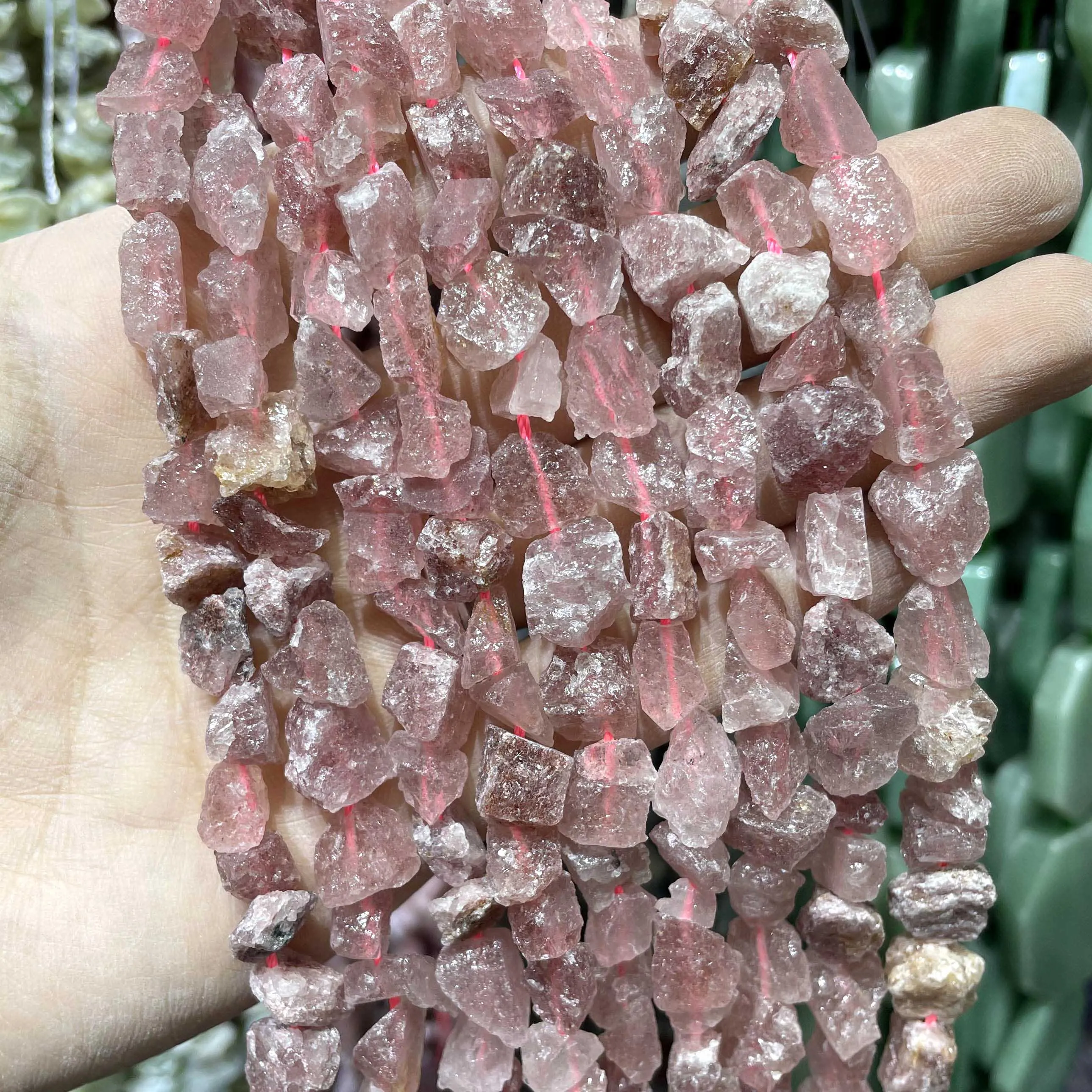 7-11mm Natural Irregular Freeform Raw Stone Rough Nugget Amazonite Amethysts Jades Minerals Crystal Beads DIY Jewelry Making