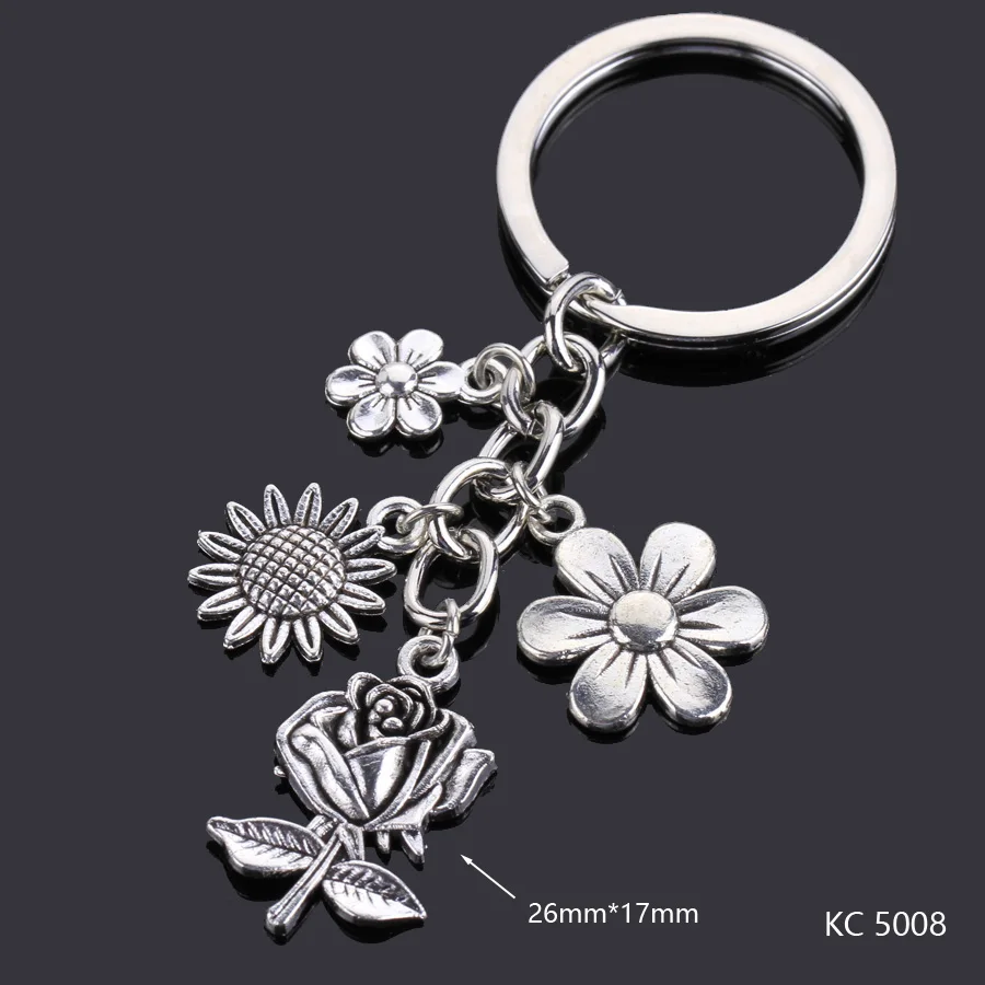 Love Heart Keychains For Woman Man Dog Cat Car Key Chain Wing Evil Eye Gun Fashion Jewelry Pendant Friend Original Wedding Gifts