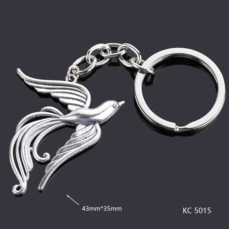 Love Heart Keychains For Woman Man Dog Cat Car Key Chain Wing Evil Eye Gun Fashion Jewelry Pendant Friend Original Wedding Gifts