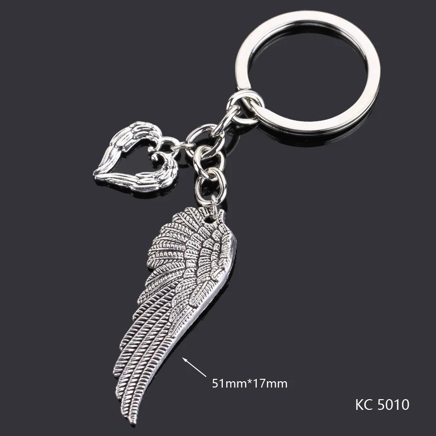 Love Heart Keychains For Woman Man Dog Cat Car Key Chain Wing Evil Eye Gun Fashion Jewelry Pendant Friend Original Wedding Gifts